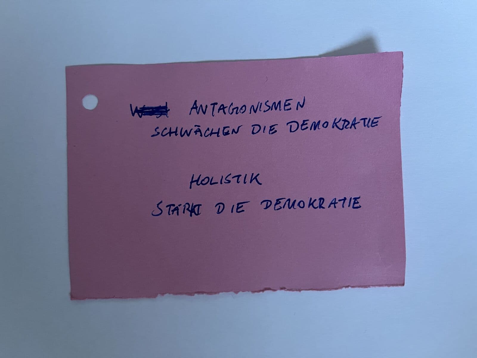 Demokratie Dialogschleife