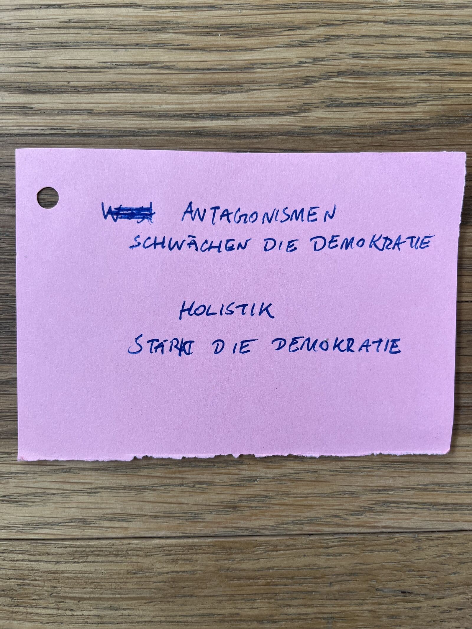 Demokratie Dialogschleife