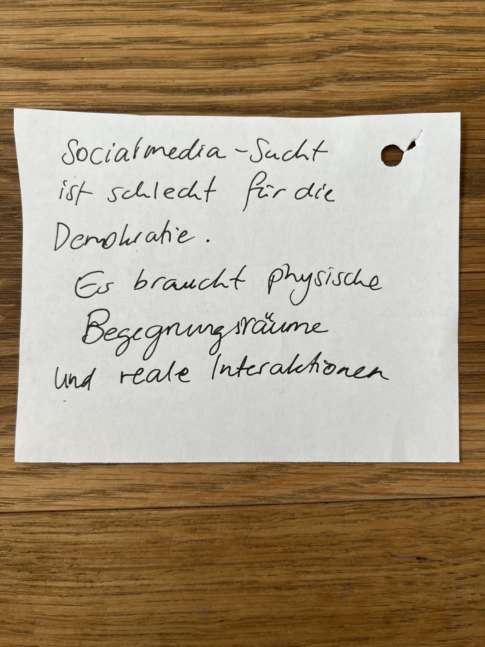 Demokratie Dialogschleife
