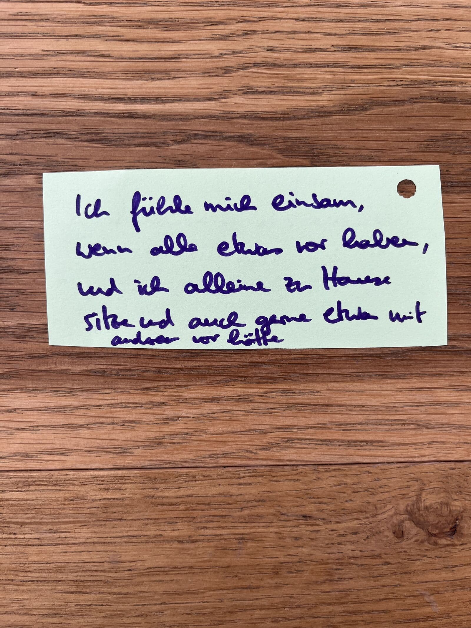 Einsamkeit Dialogschleife