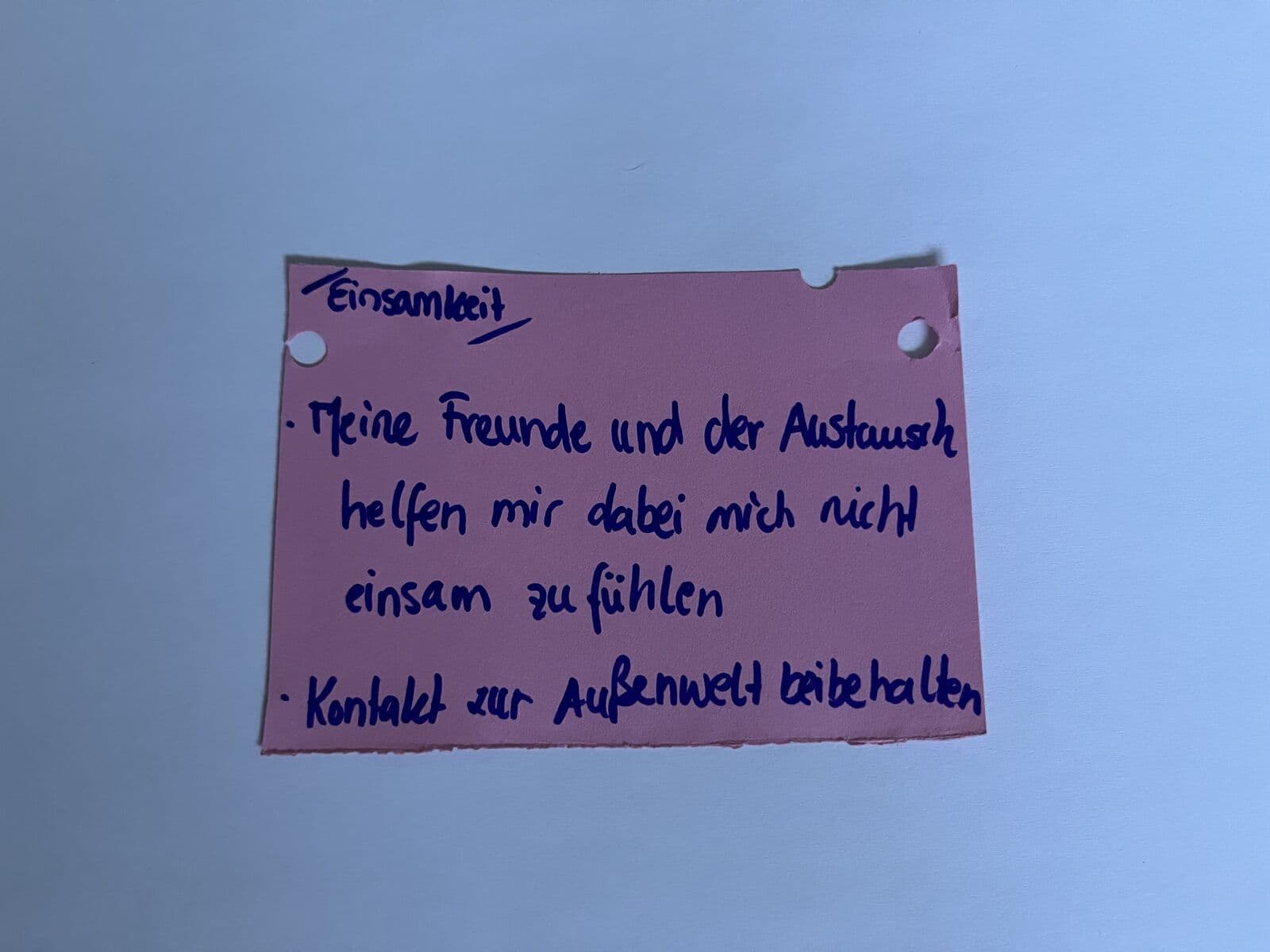 Einsamkeit Dialogschleife