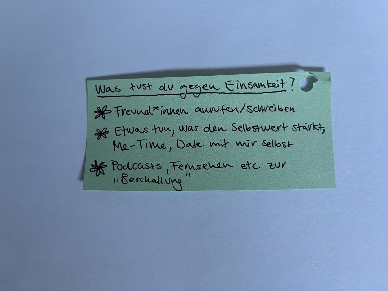 Einsamkeit Dialogschleife